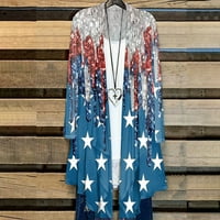 Ženski kardigani modni casual šal ispis kimono top bluza za bluzu za plažu za laganu majicu kardigane