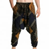 Sportske pantalone za muškarce za muškarce opušteno Fit muškarci casual moda srednje struk joga crotch