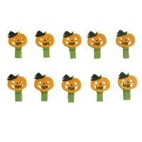 Drveni isječci bundeve lijepe Halloween bundeve klipove PEGS Napomena Memo poruka Postcard držač
