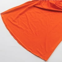 Majica za muškarce V izrez Tanak pričvršćivanje kratkih rukava Ljeto Lagane vježbe narančaste veličine