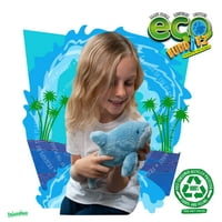 Ecobuddiez - Delfin iz Deluxebase. Mala meka plišana igračka izrađena od recikliranih plastičnih boca.