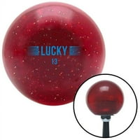 Američki shifter Blue Luck crveni metalni gumb za šljunak s 1. Umetanje Shifter Auto Priručnik Brody