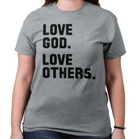 Isuse majica kratkih rukava Tees Thirss Love Bog Vjerski hrišćanski Krist