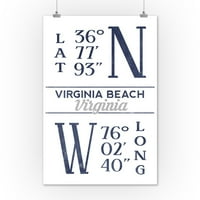 Virginia Beach, Virginia, širina i dužina