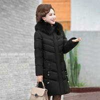 Zimski kaputi za žene čišćenje Ženske zimske plus veličine srednje dužine tankog podstavljenog jakna