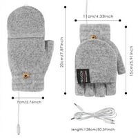 Žene USB pletenje rukavice za pranje zimskih toplih prenosnih prenosnih prenosa za porodični razgovor