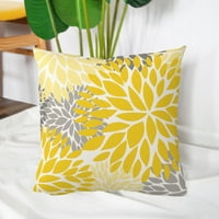 Duixinghas Sun Cvjetni bacanje jastuk za cvjetni jastuk za ispis sa skrivenim patentnim patentnim patentnim