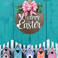 ToyFunny Easter prednje vrata vijenac usmjeravaju zeko venčani venski vešalice viseći ukrasi
