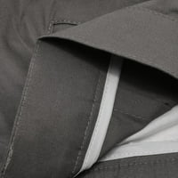 Muškarci Ležerni modni gumb zatvarač zatvarača plaćene ležerne hlače za olovke pantalone