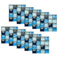 3D kristalne naljepnice za pločice DIY vodootporne samoljepljive zidne naljepnice