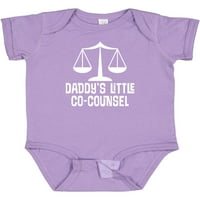 Inktastični advokat Daddys Little Co covel poklon Baby Boy ili Baby Girl Bodysuit