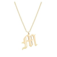Ogrlica za žene engleska slova Privjesak zlatni od nehrđajućeg čelika A Z abeceda Početna teen Girls
