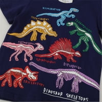Majica malih dinosaura majica dječje majice Crewneck ljetni vrhovi 1- godina