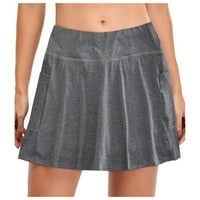 Suknje za žene tenis unutarnji kratke hlače elastične sportove golf skroz s džepovima suknje