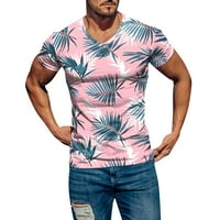 Muška majica Spring i ljetni slobodno vrijeme Sport Slim Soft Laghtweight V izrez majica kratkih rukava