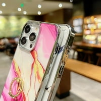Kompatibilan sa iPhone Pro MA Marble za ženske djevojke, ugrađene 360 ​​° okretni štand ultra tanak