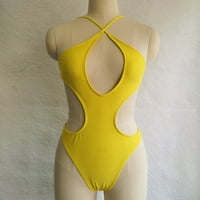 GDFUN Žene Solid Color Sexy Plus Size kupaći kostim Monokini kupaći kostimi Žene