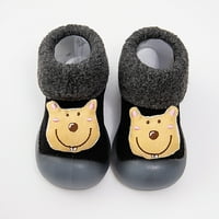 SHPWFBE Cipele Toddle obuće Zimska toddler Mekano dno Indoor Neli klizanje Topli kat Crtani čarape za