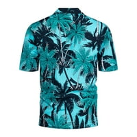 Smihono ponude Crew Crt Crat s kratkim rukavima rever Havajske košulje za muškarce Tropical Patchwork