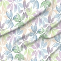 Sažetak Botanička lišća akvarelne pastelne pastelne boje od kašike