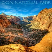 Nacionalni park Zion, Utah, kanjon i plavo nebo