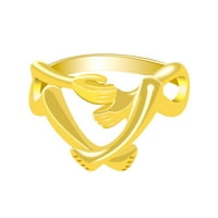 Keusn Prsten sa solim zagrljaj dijamantski prsten za zagrljaj ljubavi Elegantni zvuk i ljubavni prsteni