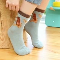 Čarape za žene i muškarce Jioakfa 5pair Dječje čarape Slatka ispis Dječja djeca Srednje cijev čarape za uklanjanje tople čarape Multicolor M