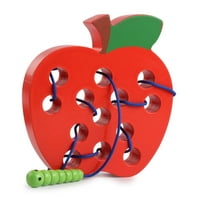 Montessori Kids Edukativne igračke navojni igra crv jesti voćne smiješne drvene slagalice igračke