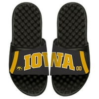 Muški Islide Black Iowa Hawkees dres Split Slide Sandals