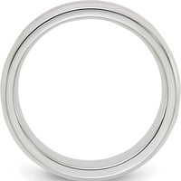 Sterling srebrni ss visine ivice veličine 5. Bend proizveden u Sjedinjenim Državama qbec050-5.5