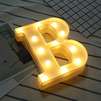 Lampica LED lampica Abeceda svijetli bijela plastična slova koja stoje viseći b