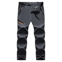 Entyinea muške hlače Ležerne prilike Soft Elastic Wasit Dno Duks Khaki XL