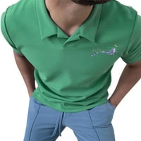 Prednjeg swalk modna polo majica kratki rukav Slim Fit T-majice casual whale za vez uzorak za ljeto
