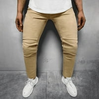 Entyinea muške pamučne hlače Moda Basic Active Jogger Dukset Khaki l