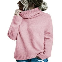 Yskkt ženski džemperi casual turtleneck dugih rukava pulover dugih rukava