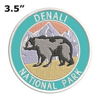Denali National Park - 3,5 - željezni ili šivanje vezeni patch novost - prirodne životinje Nacionalni