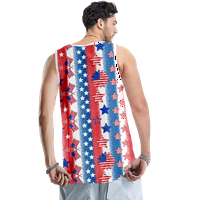 4. jula 3D Print Casual Tenk top za muškarce Američka zastava USA zastava 4. jula Orao podudaranje porodičnog