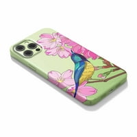 Cvjetni slučaj ptica Kompatibilan je s iPhone 13, estetskim umjetničkim dizajnom Zaštitna futrola