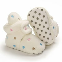 Kayannuo Winter čizme za čišćenje mališana Zimska toddler Baby Boys Girls Star Fleece Soft Soled Cipele