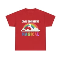Inženjeri građevina su čarobna majica u unise grafičkim kratkim majicama