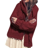 Klintni vrhovi za ženska jesen i zima teški džemper za guste igle zadebljani modni sablasni kardigan