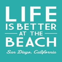 San Diego, Kalifornija, život je bolji na plaži, jednostavno, rekao