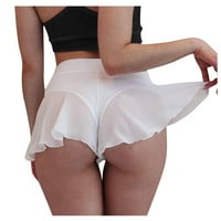 Ruffled Hlače Bikini mini visokoškolske hlače ženske plesne pantalone na pantalone ženske kratke hlače