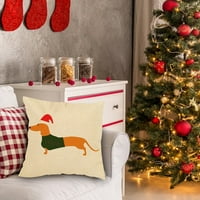 Božićni ukrasi jastuk za pse jastuk za pseći božićni poklon kvadratni kauč na razvlačenje u kafiću kauč