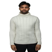 Ray muški tanak kabl pletena pulover modni džemperi meka teksturirana policajca džemper dugih rukava