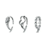 Nakit za žene prstenovi Moissan Diamond Ring ženski i muški uživo Podesivi vjenčani rekvizitni prsten