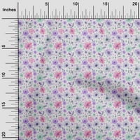 Onuone pamučni dres Amethyst tkanine cvjetne akvarelne akvarel prekrivajući zalihe Ispiši šivanje tkanine