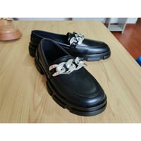 Crocowalk Ženski prozračni leopard Print Lug-Sole Haljina cipela Comfort Platform Platform Loafers Uniformni