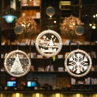 TureClos 3D viseće svjetlo LED svjetla String lampica ukras Božićno svjetlo za kućnu spavaću sobu Sretan
