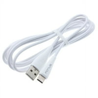 Type-C 6FT USB kabl za Fire MA - Kabel za punjač Power Wire Wire USB-C Duga brzina Sync High Speed ​​White